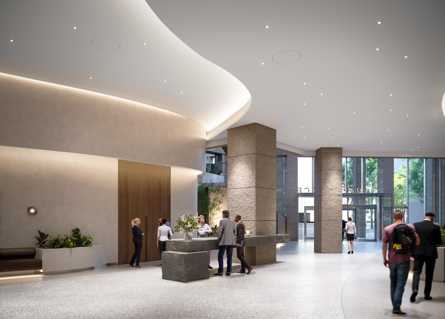 Park Place View from Elevators